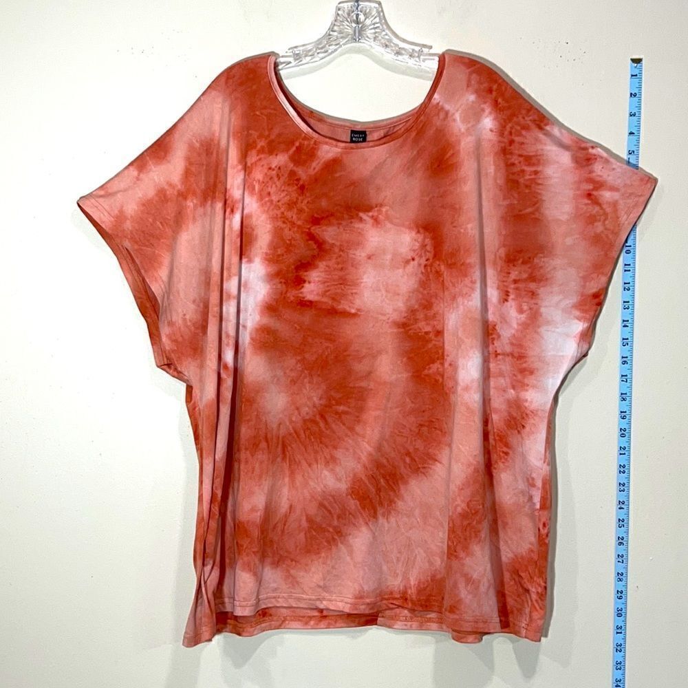 Emery Rose Pink Plus Size T-Shirt. Size 4XL.